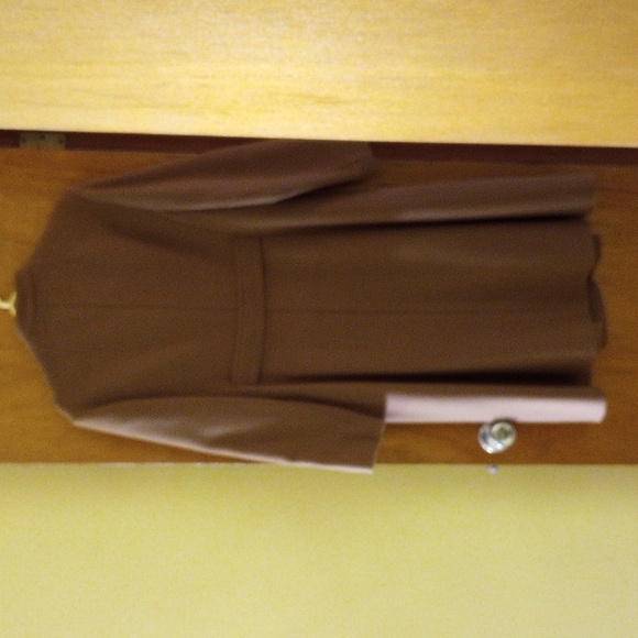 Brown wool coat - Picture 4 of 8